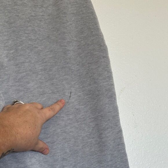 Ralph Lauren Cropped Sweat Pants Lounge Drawcord Petite Large Pullon Zip Hem - Picture 6 of 10